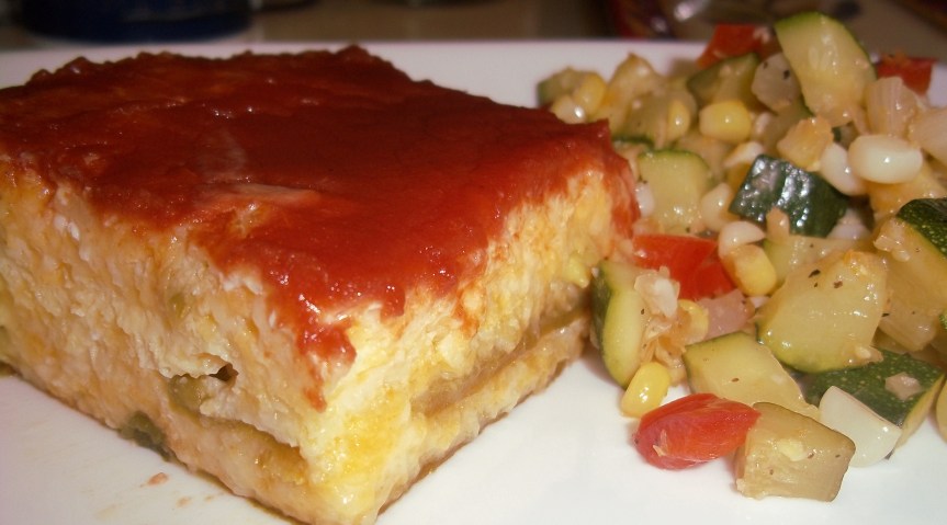 Chile Relleno Casserole and&nbsp;Calabacitas