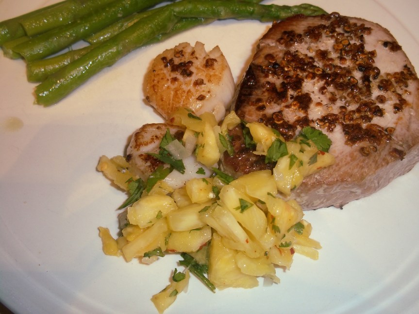 ffwd – spice-crusted tuna and&nbsp;scallops