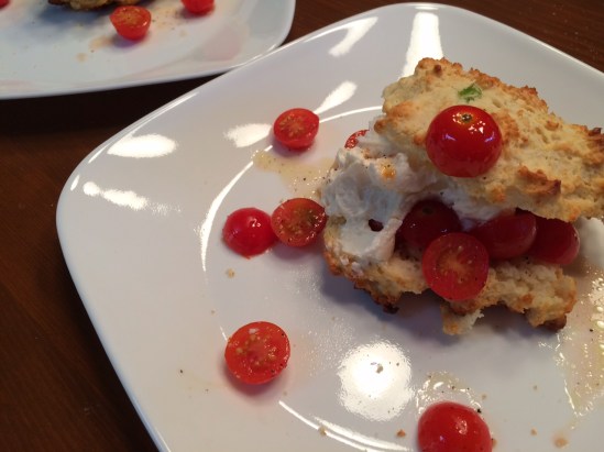 Smitten Kitchen's tomato scallion shortcakes